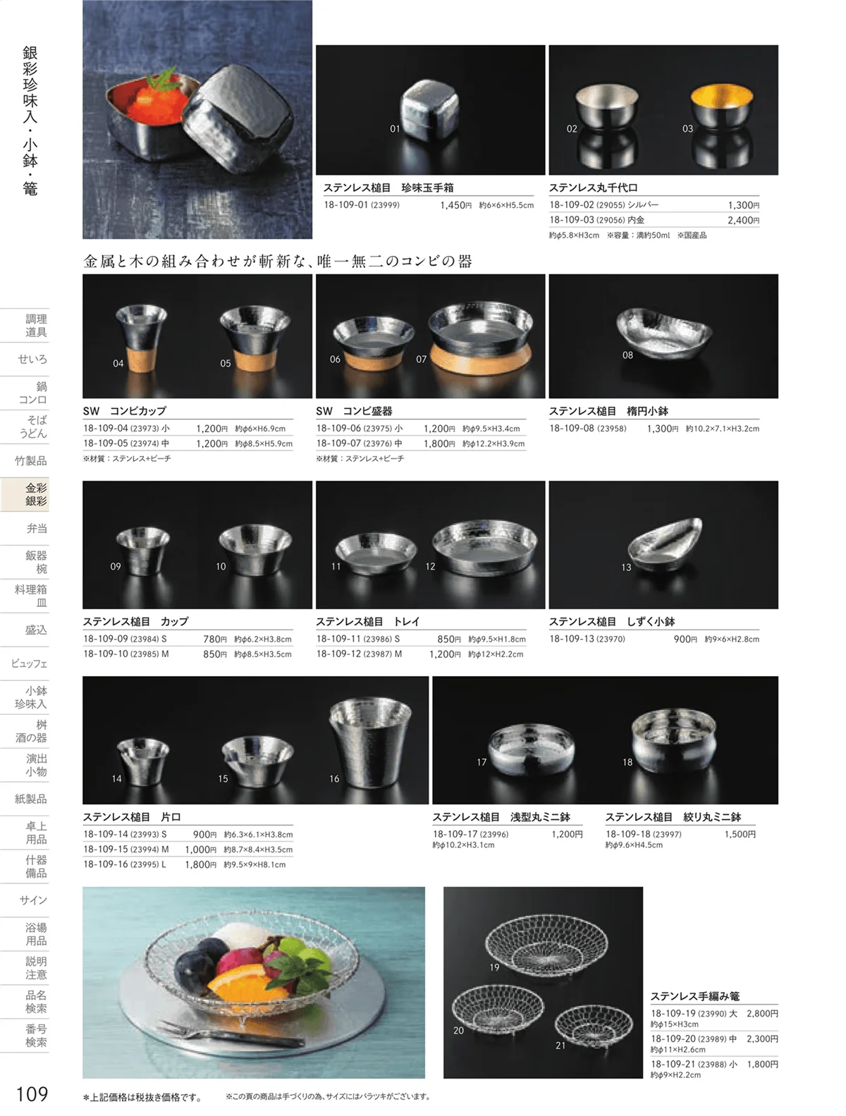 用美vol.18・ページ番号109・銀彩珍味入