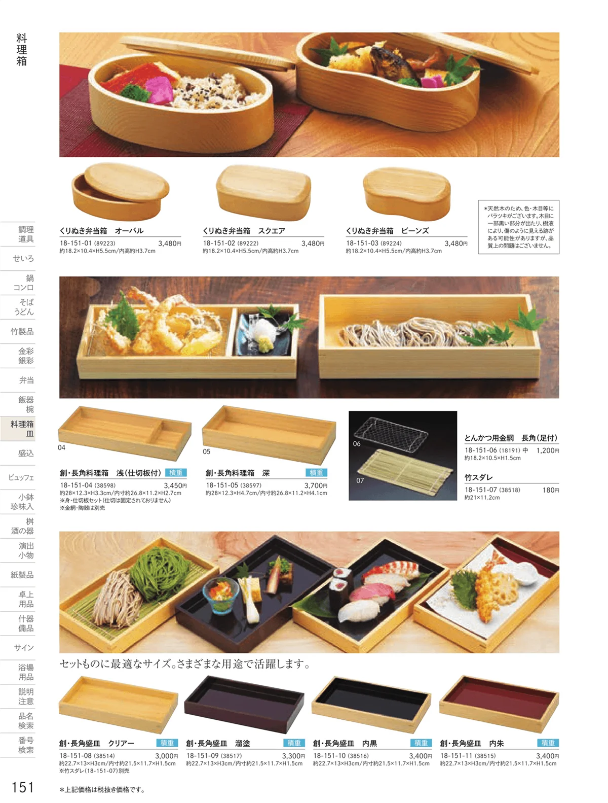 用美vol.18・ページ番号151・料理箱