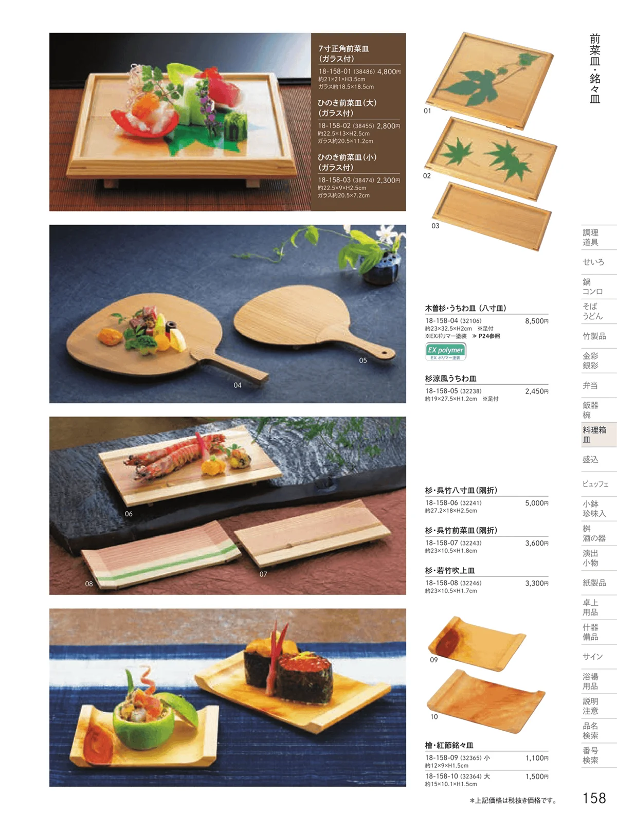 用美vol.18・ページ番号158・敷皿・盛皿