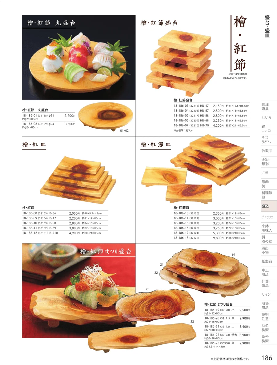 盛台・盛皿 ページ186