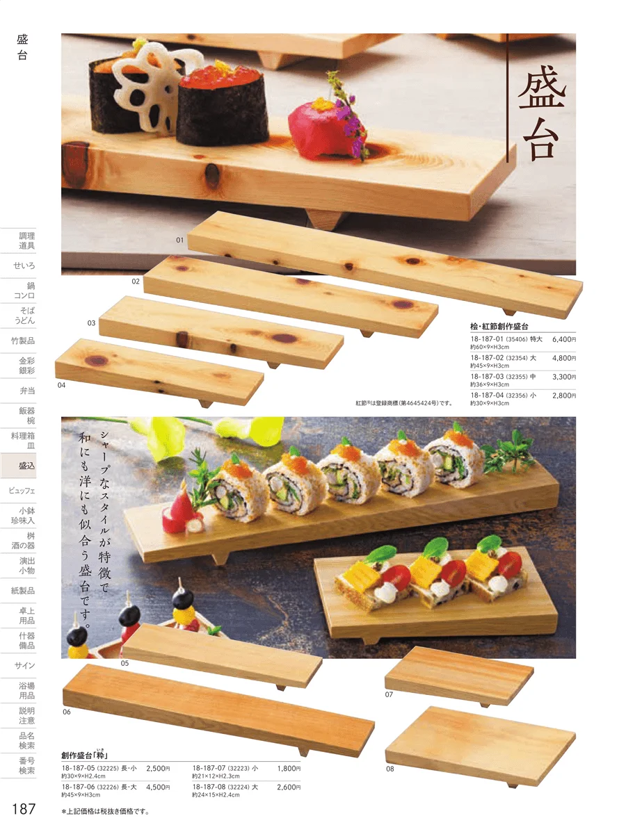 盛台・盛皿 ページ187