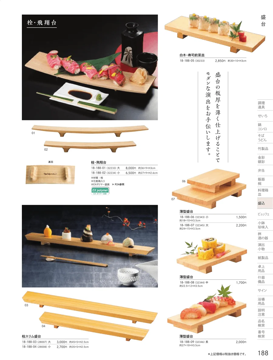 盛台・盛皿 ページ188