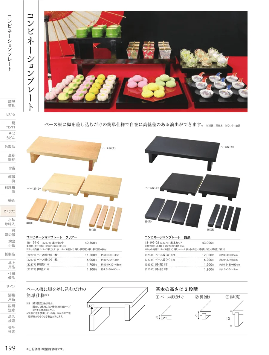 コンビネーションプレート ページ199