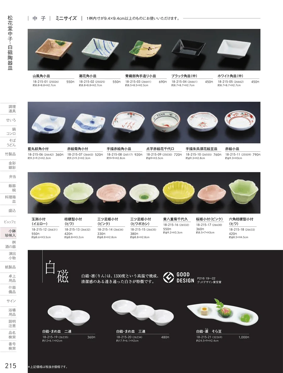 白磁陶器皿 ページ215