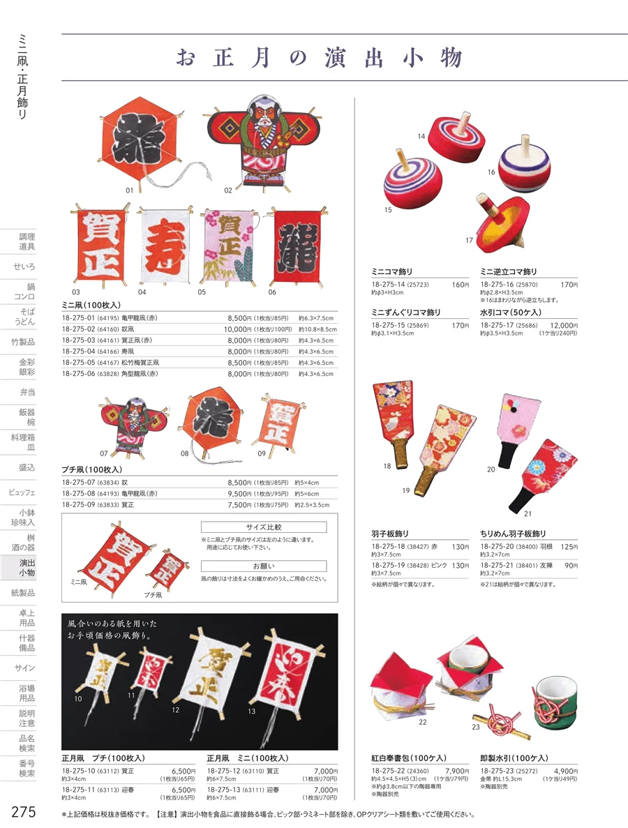 凧・ふーでこ・田作り熨斗 ページ275