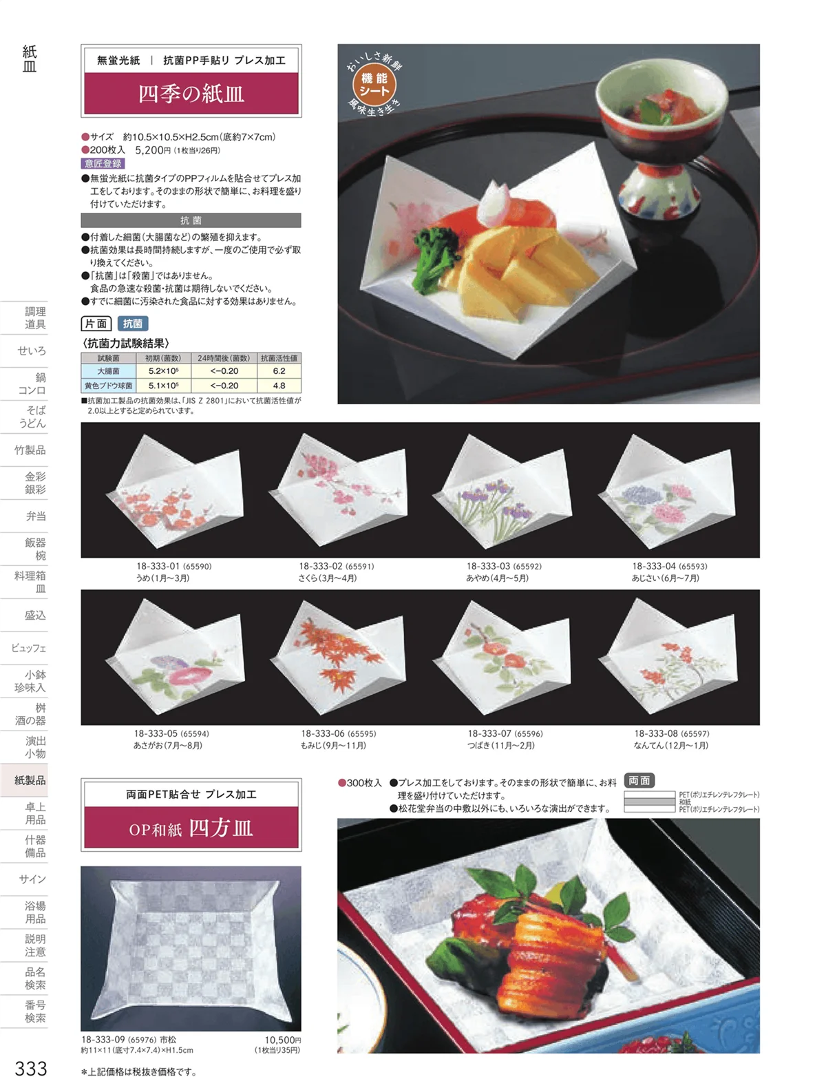 用美vol.18・ページ番号333・紙皿