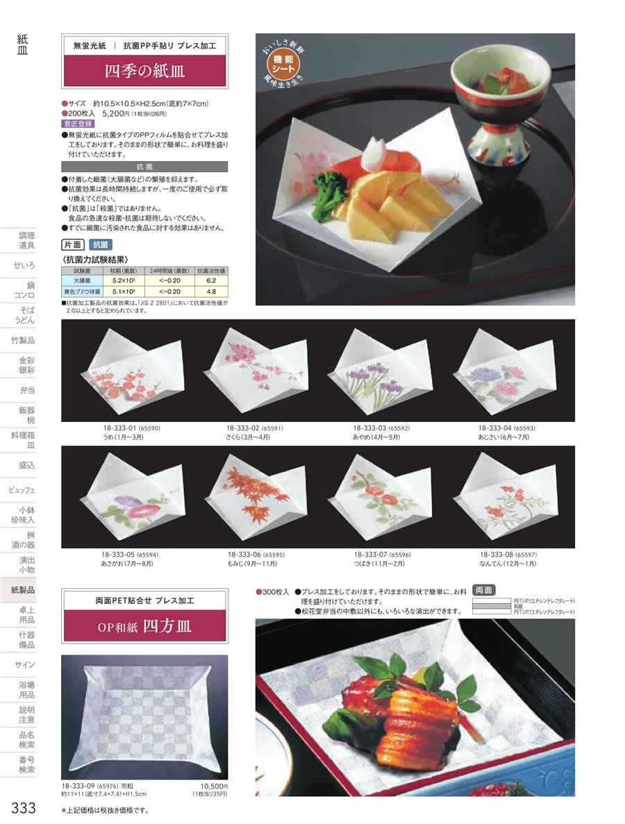 紙皿 ページ333