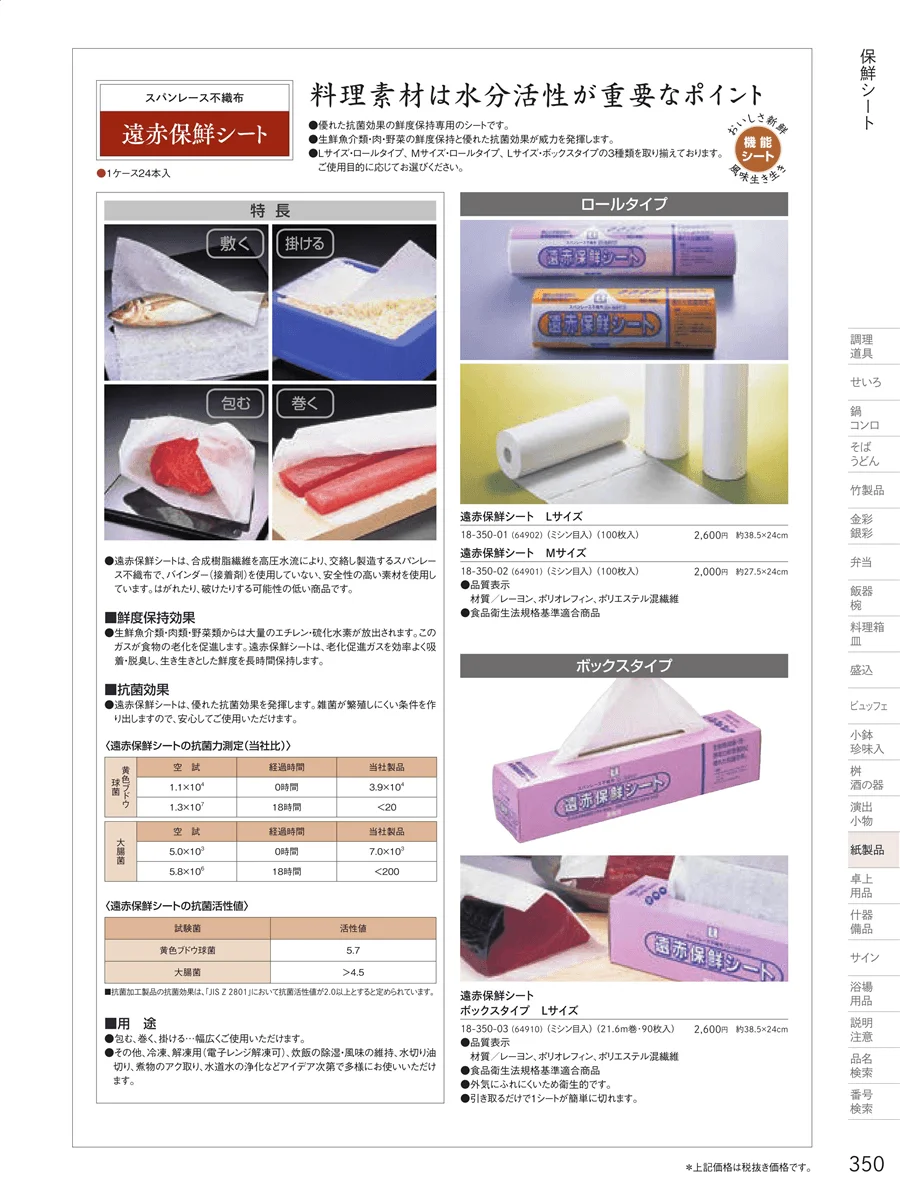 遠赤保鮮紙 ページ350