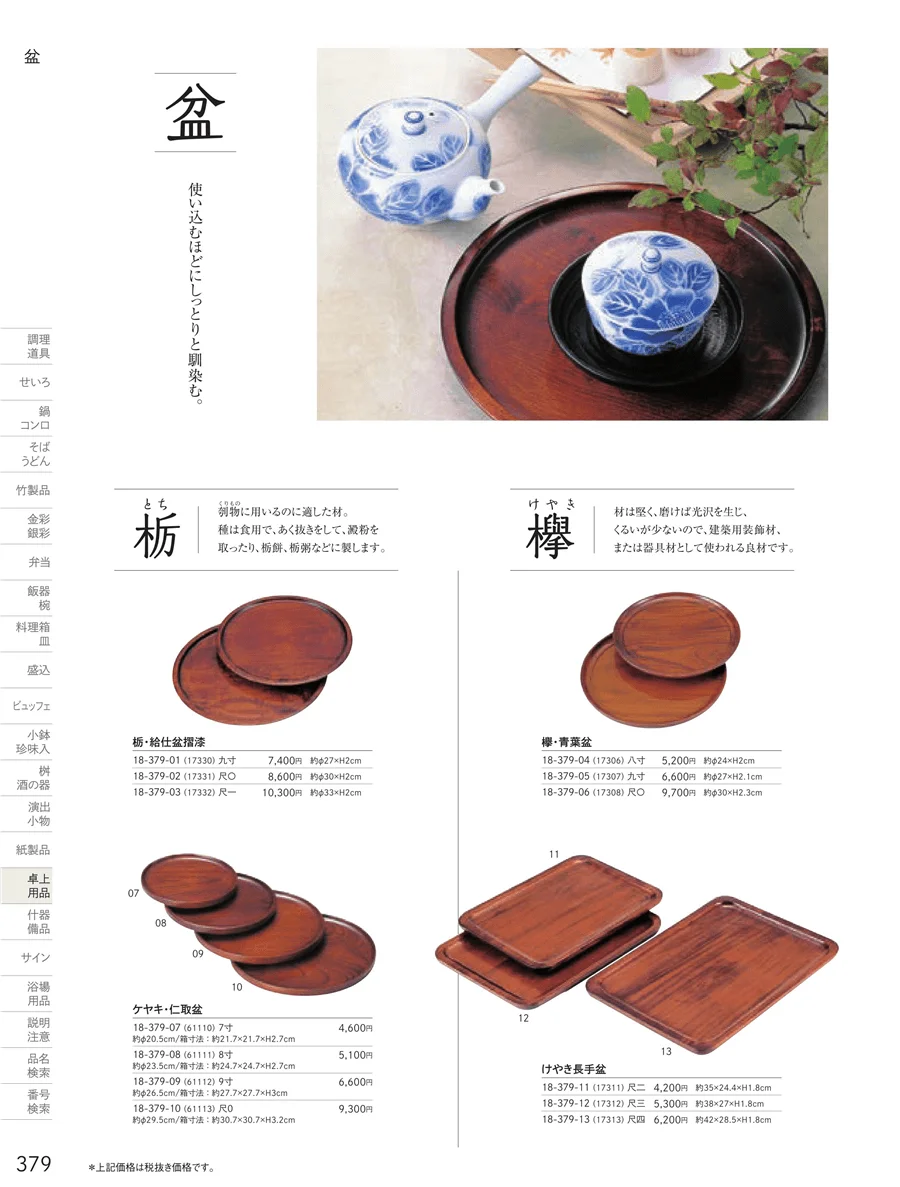 卓上用品 ページ379