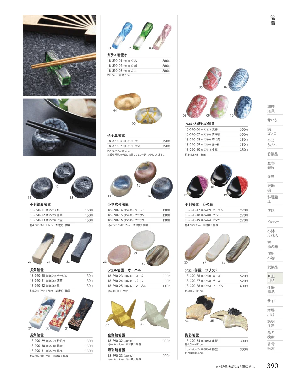 卓上用品 ページ390