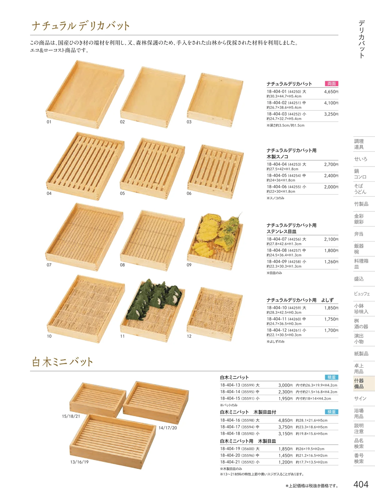 用美vol.18・ページ番号404・木箱・デリカバット