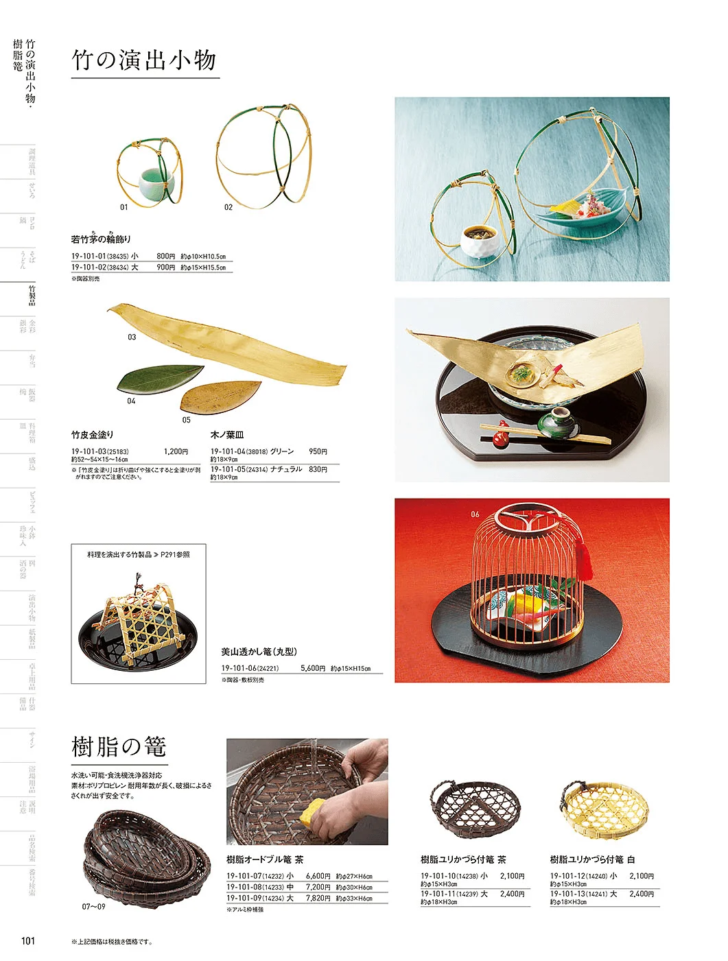 用美vol.19・ページ番号101・樹脂篭