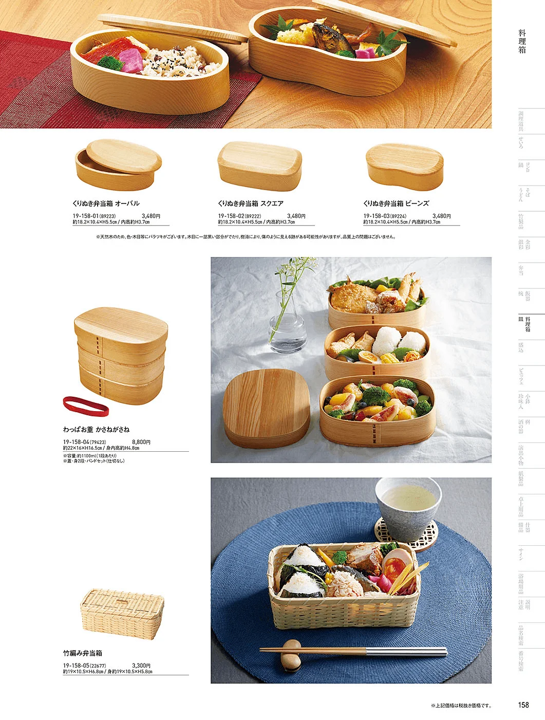 用美vol.19・ページ番号158・料理箱