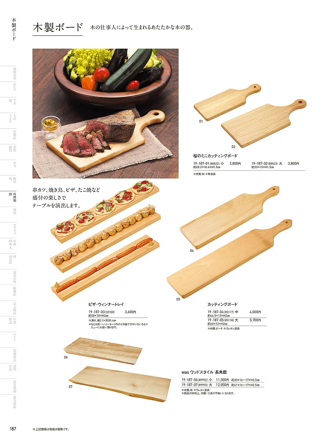 用美vol.19・ページ番号187・カッティングボード