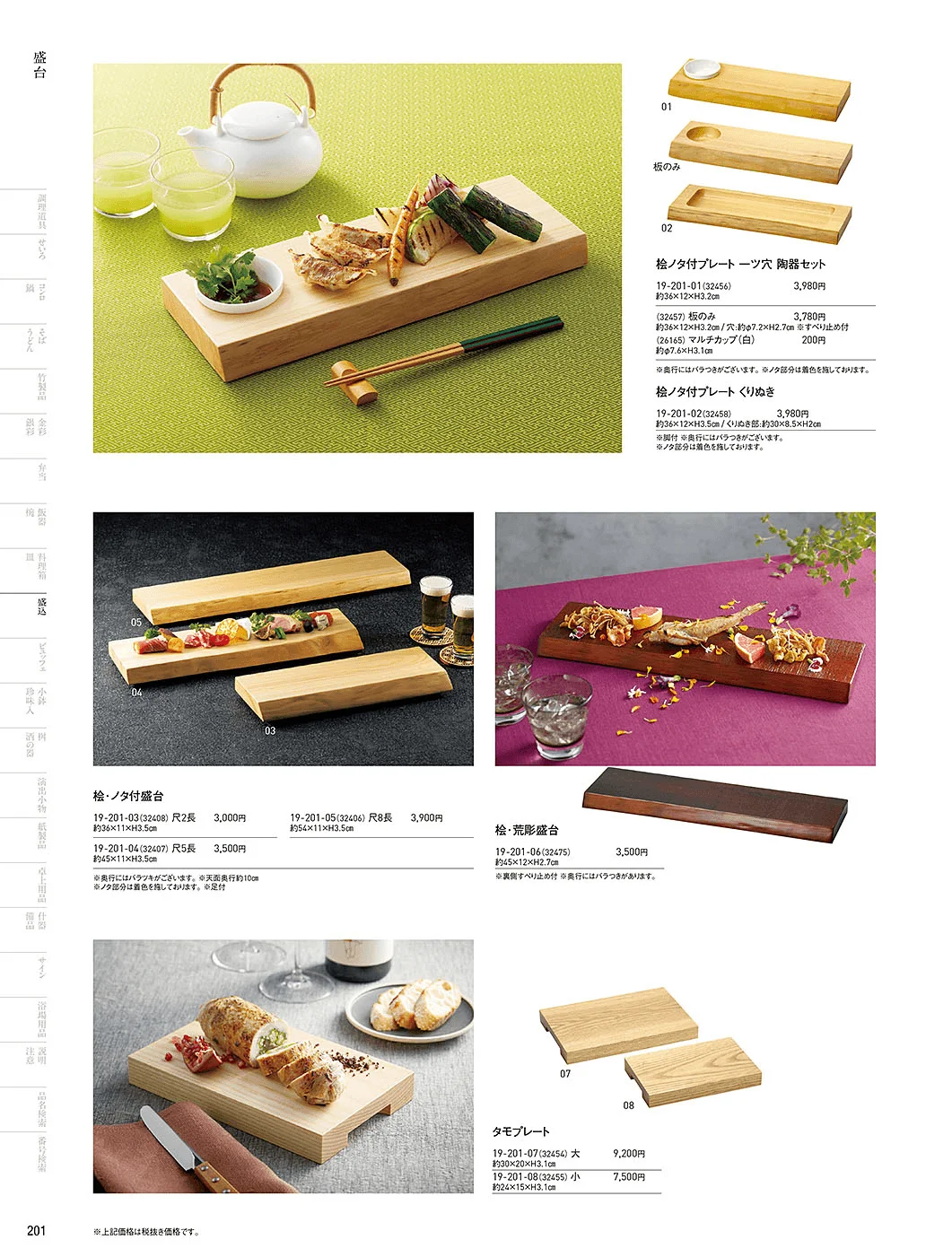 用美vol.19・ページ番号201・盛台・盛皿