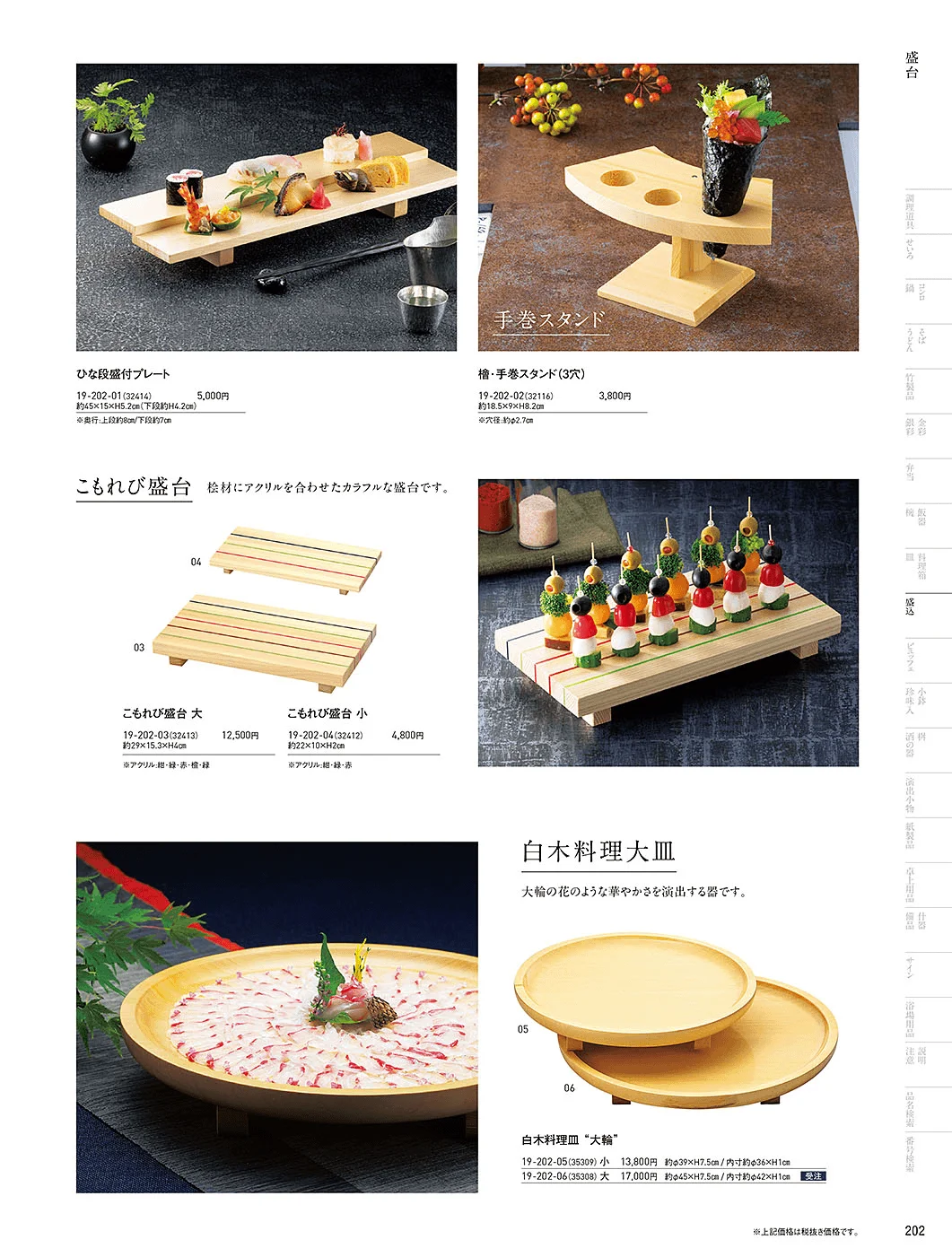 用美vol.19・ページ番号202・盛台・盛皿