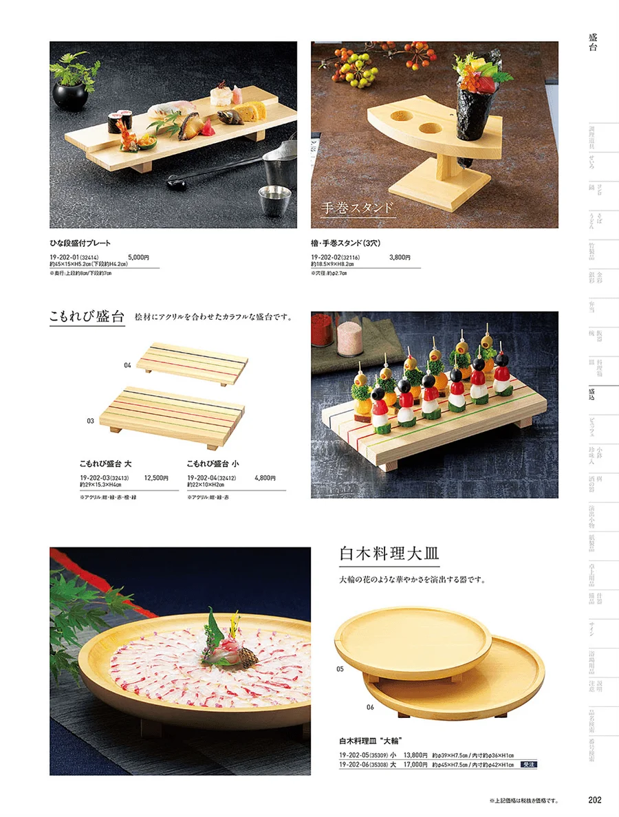 盛台・盛皿 ページ202