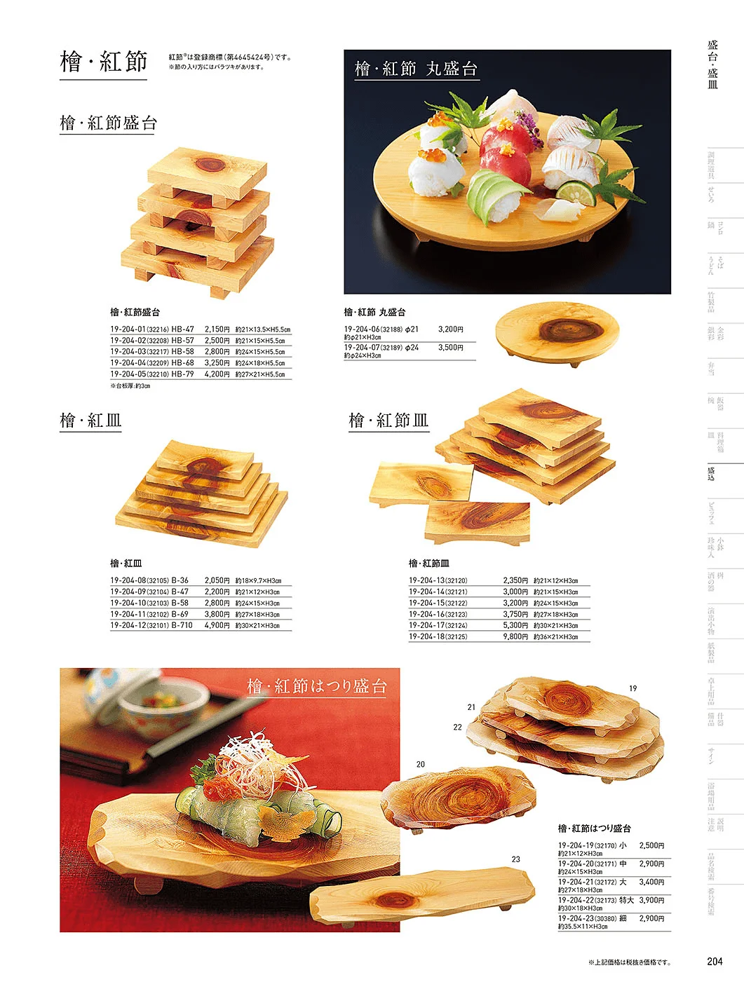 用美vol.19・ページ番号204・盛台・盛皿