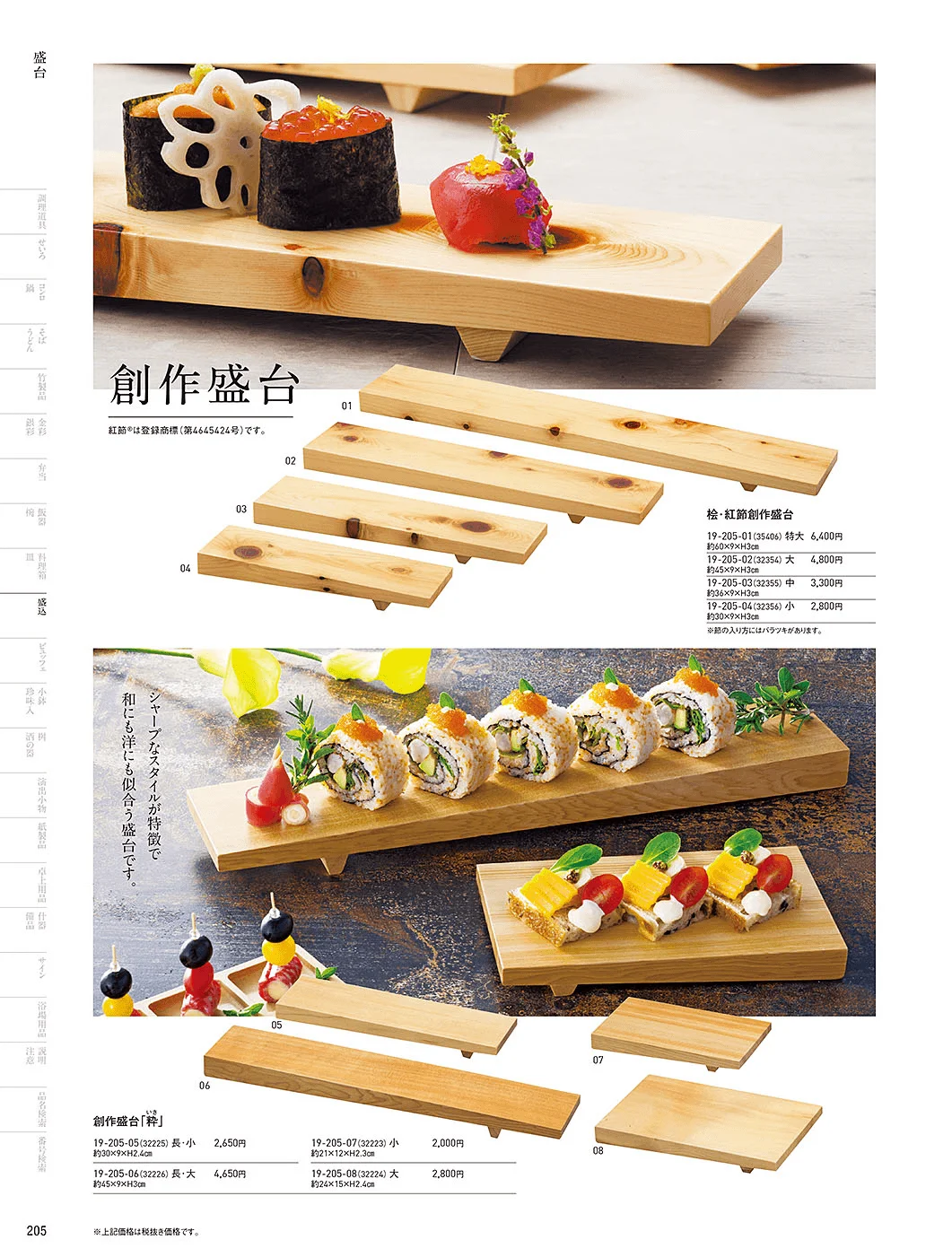 用美vol.19・ページ番号205・盛台・盛皿