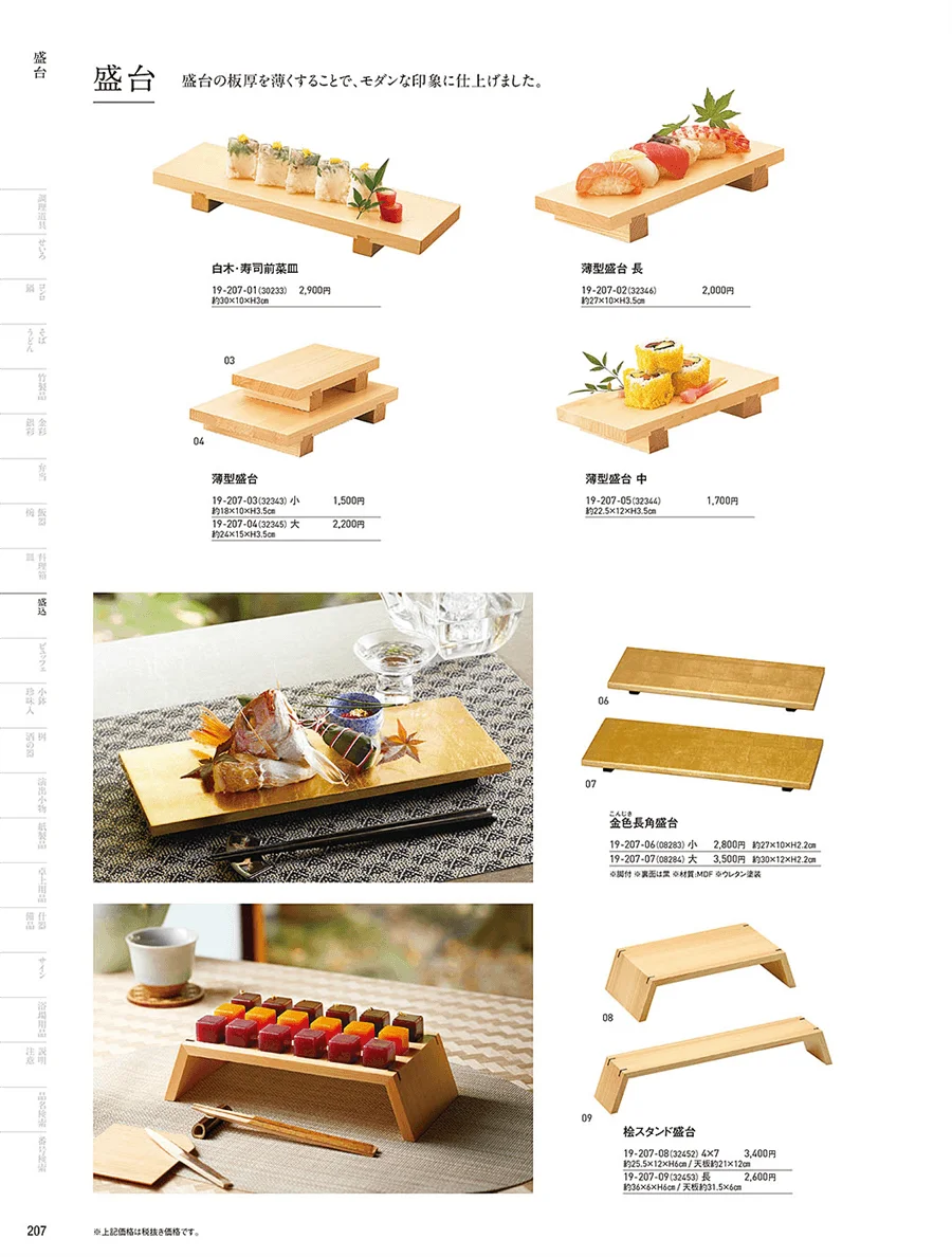 盛台・盛皿 ページ207