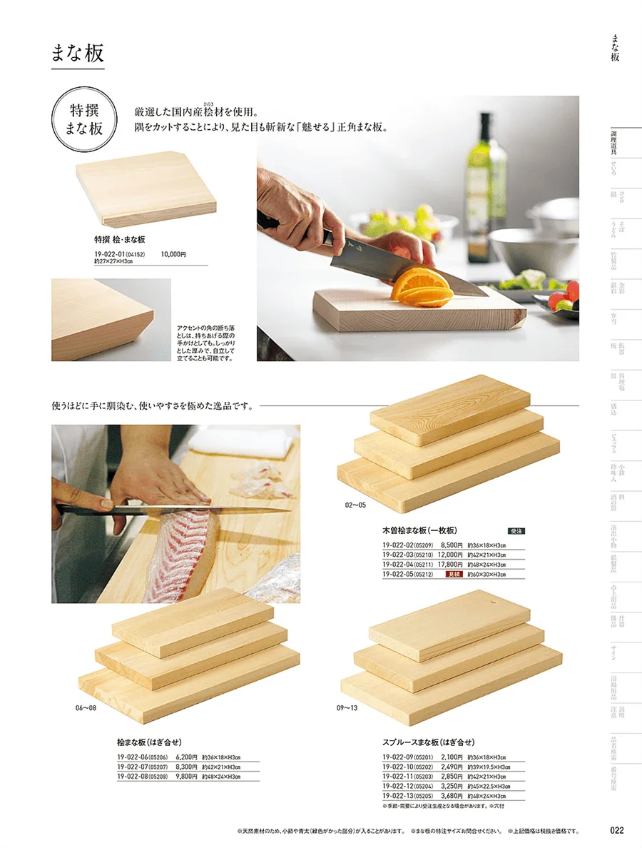 まな板・抜板 ページ22