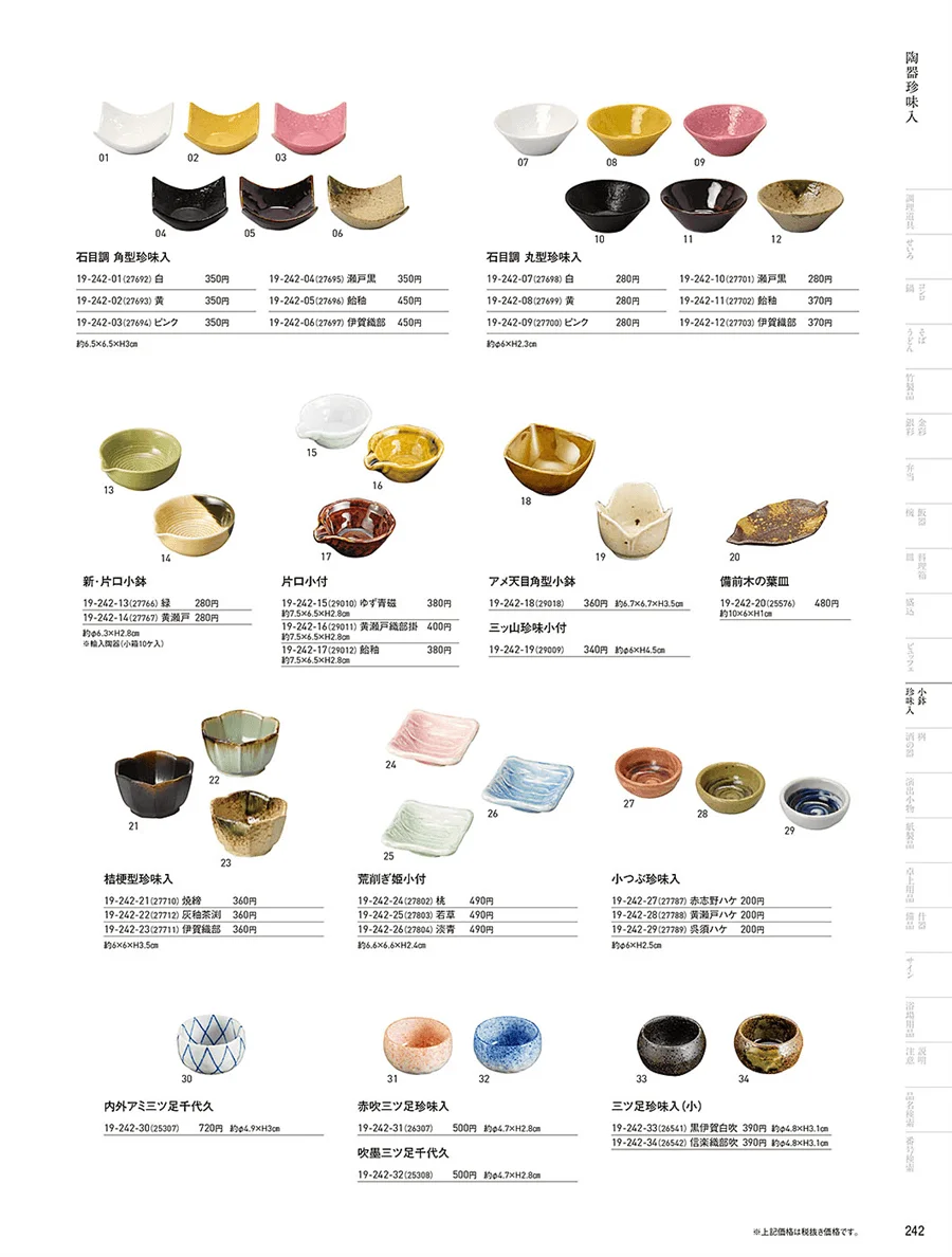 陶器珍味入 ページ242