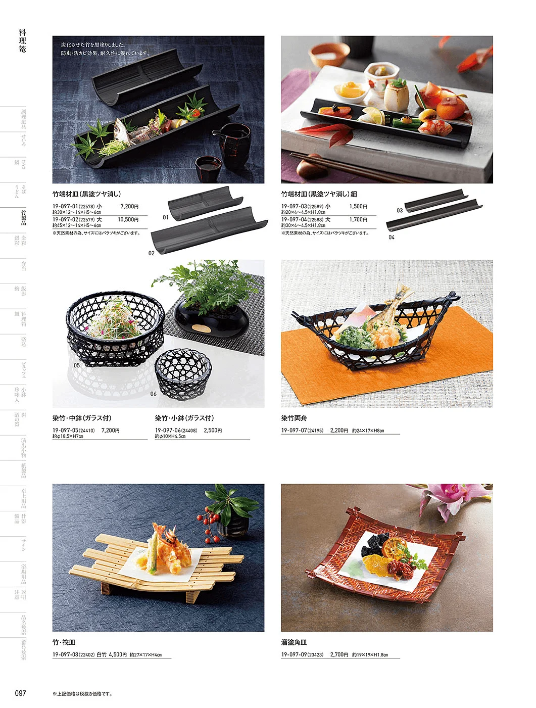 用美vol.19・ページ番号97・料理篭・鵜篭