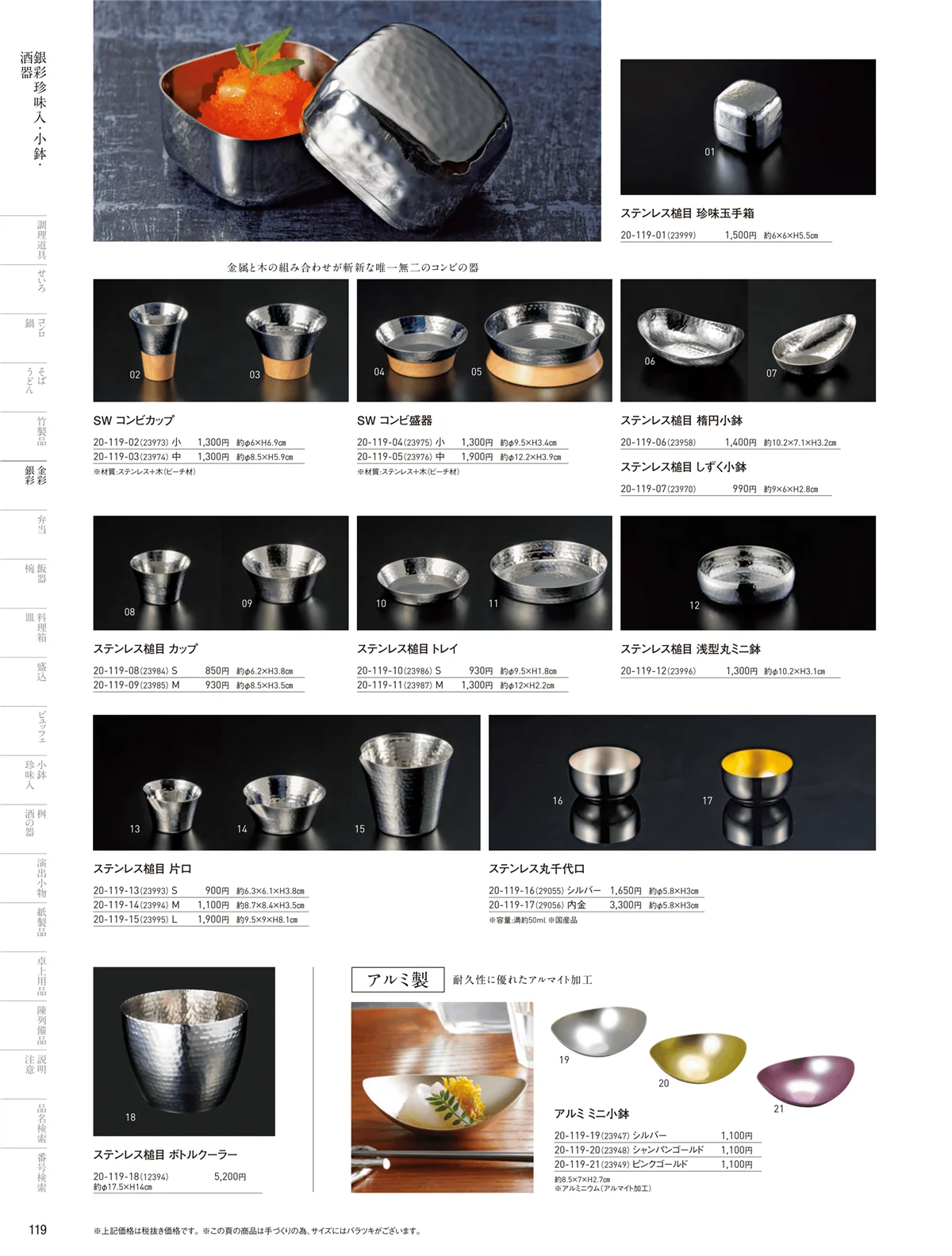 用美vol.20・ページ番号119・銀彩珍味入