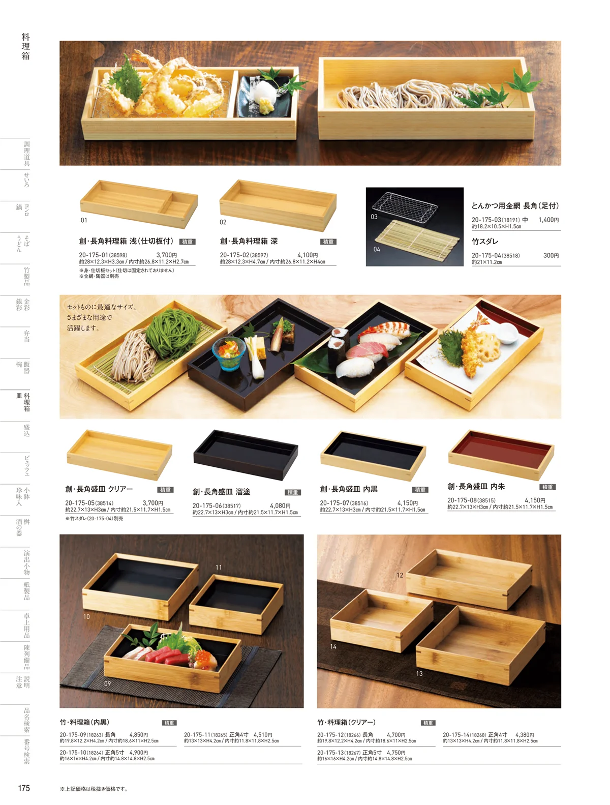用美vol.20・ページ番号175・料理箱