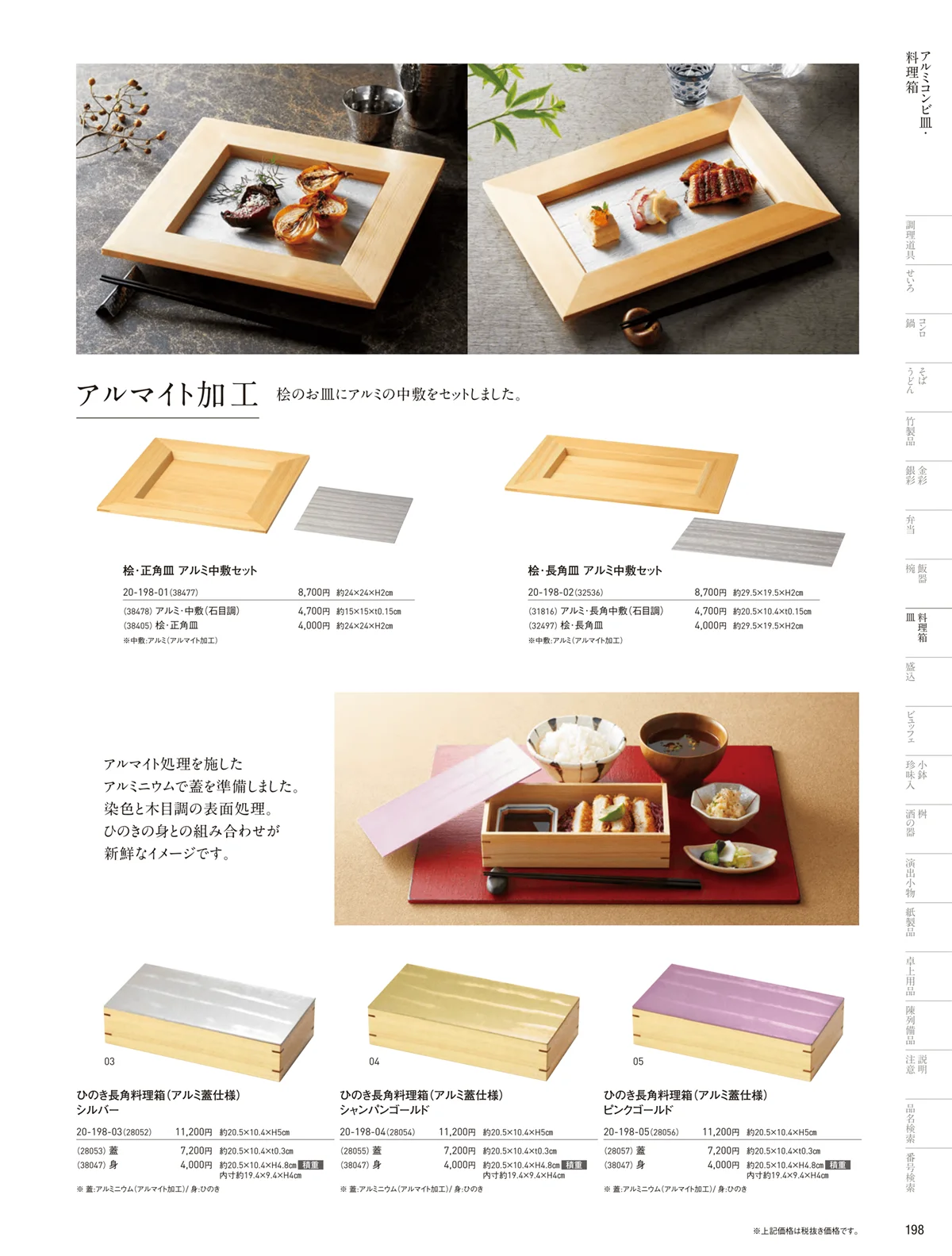 用美vol.20・ページ番号198・アルマイト加工の器