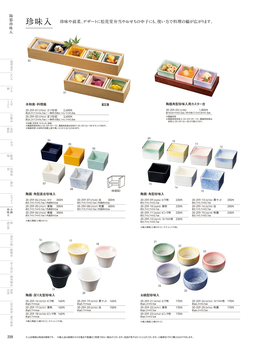 陶器珍味入 ページ259