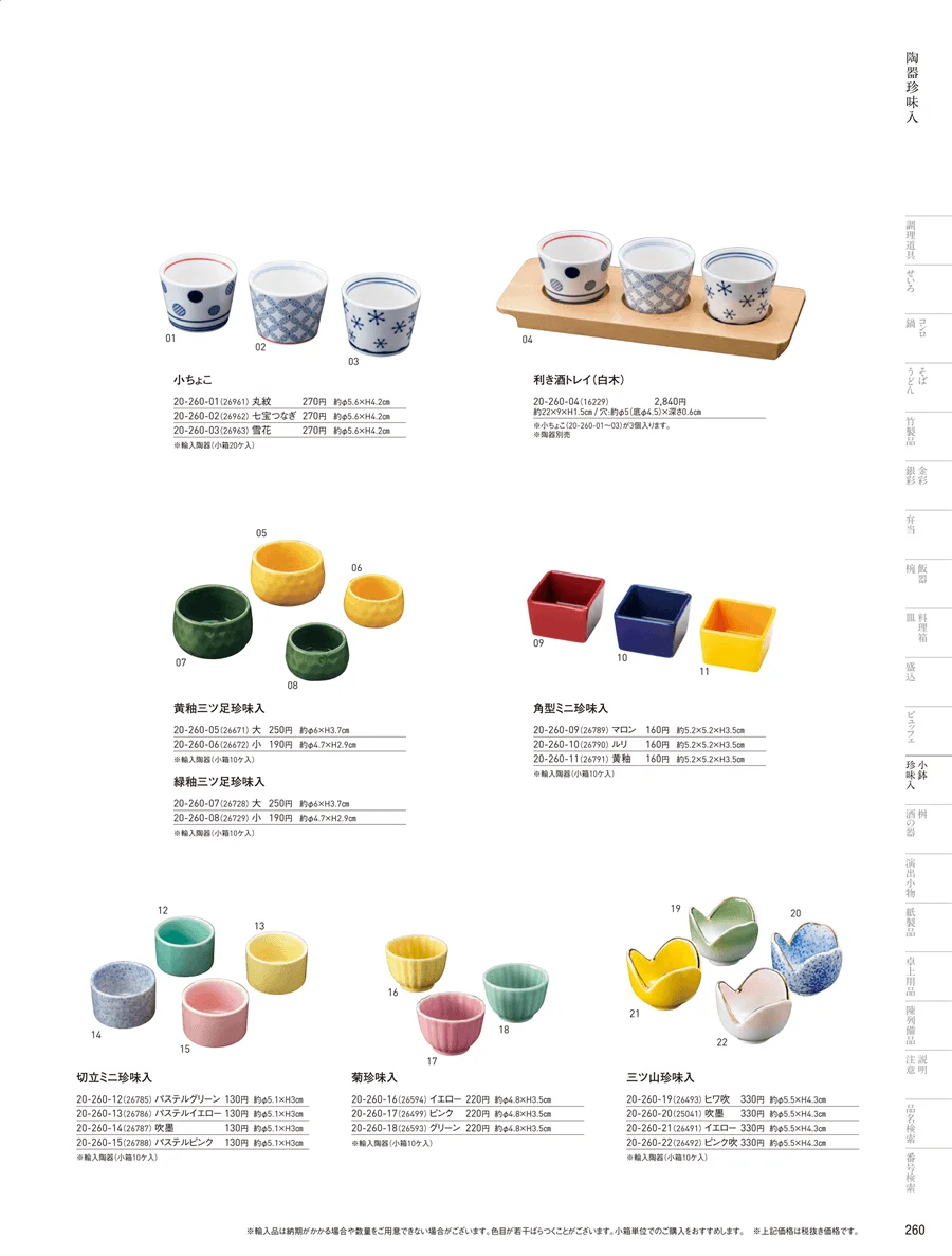 陶器珍味入 ページ260