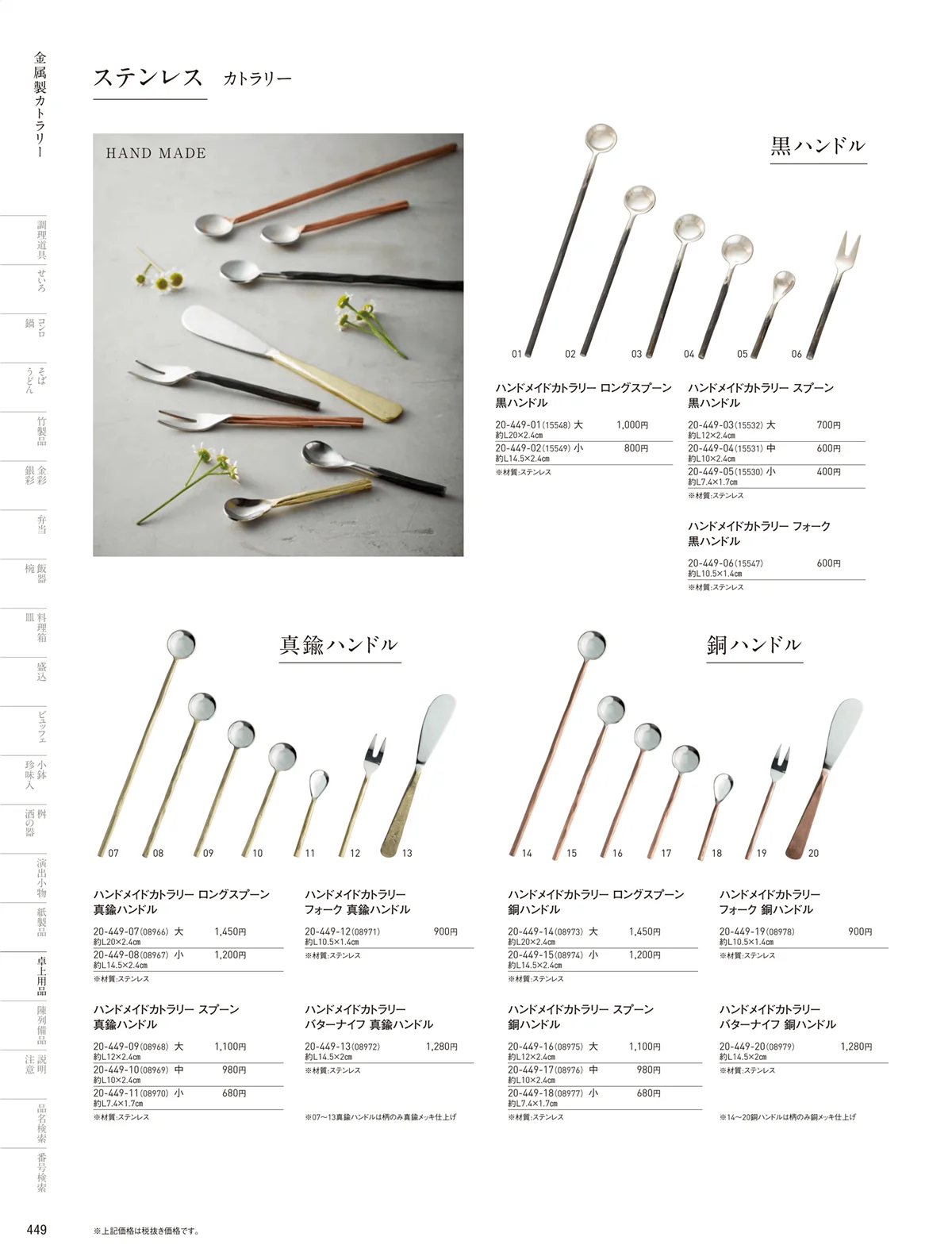 用美vol.20・ページ番号449・カトラリー