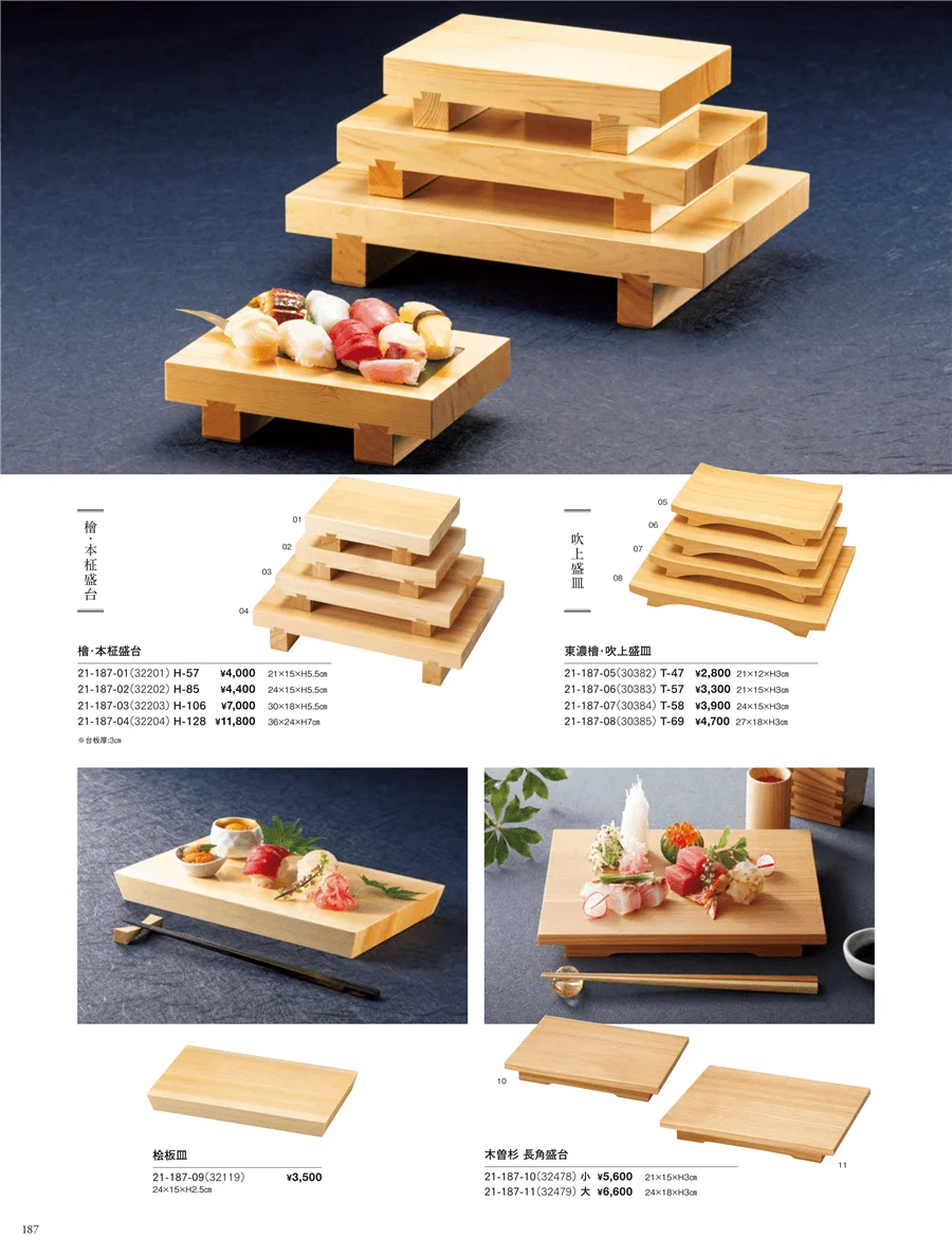 盛台･盛皿 ページ187