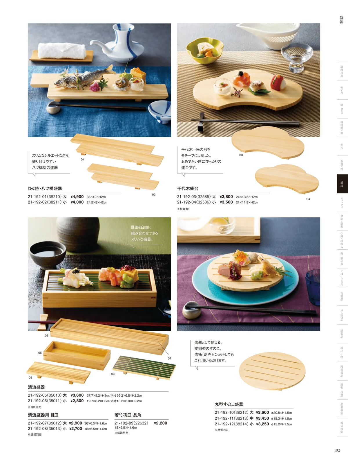 用美vol.21・ページ番号192・盛台･盛皿