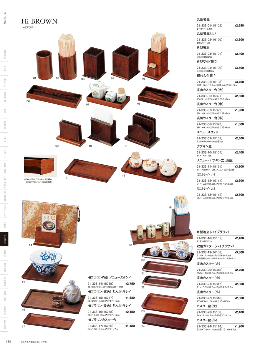 卓上用品 ページ333