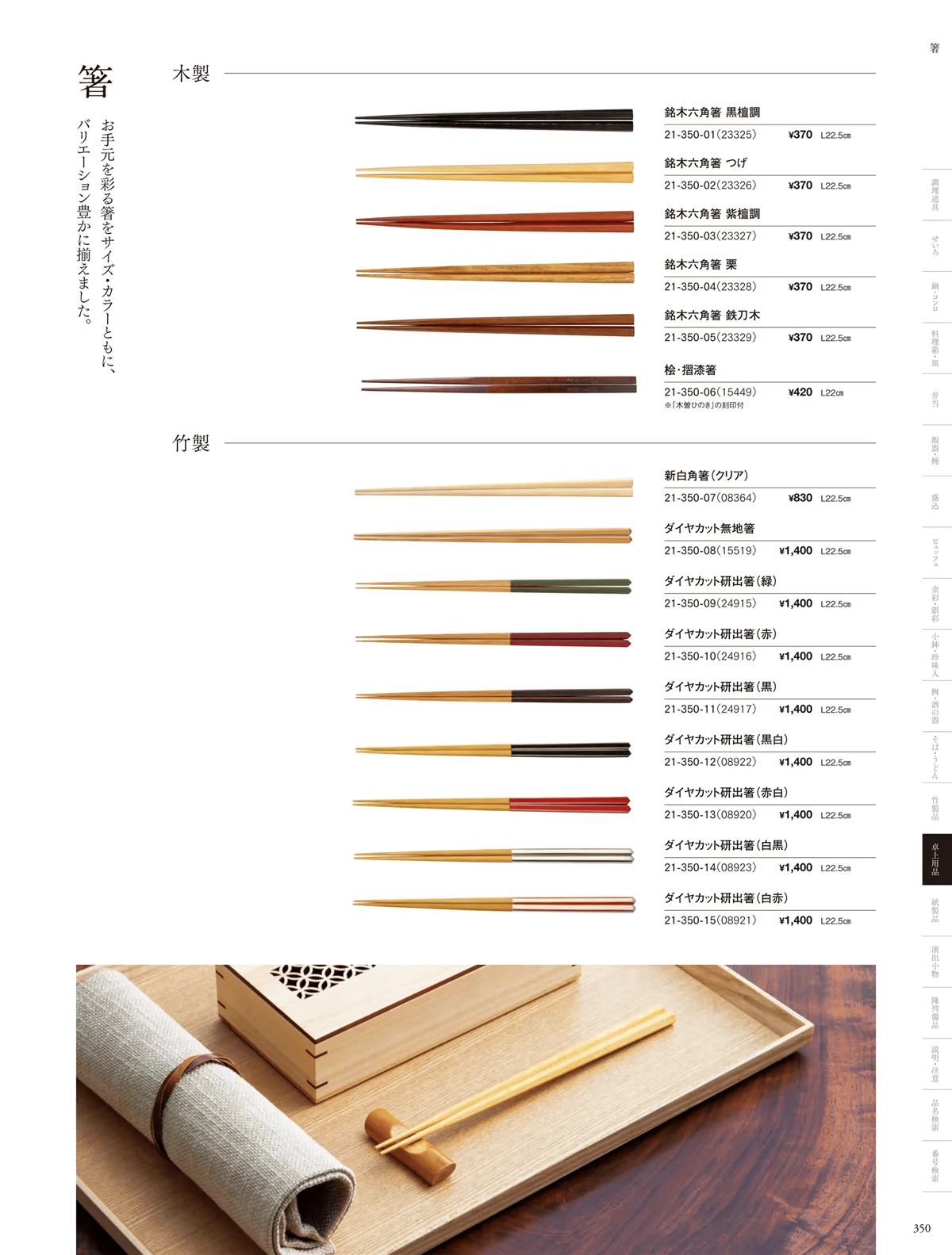 用美vol.21・ページ番号350・箸