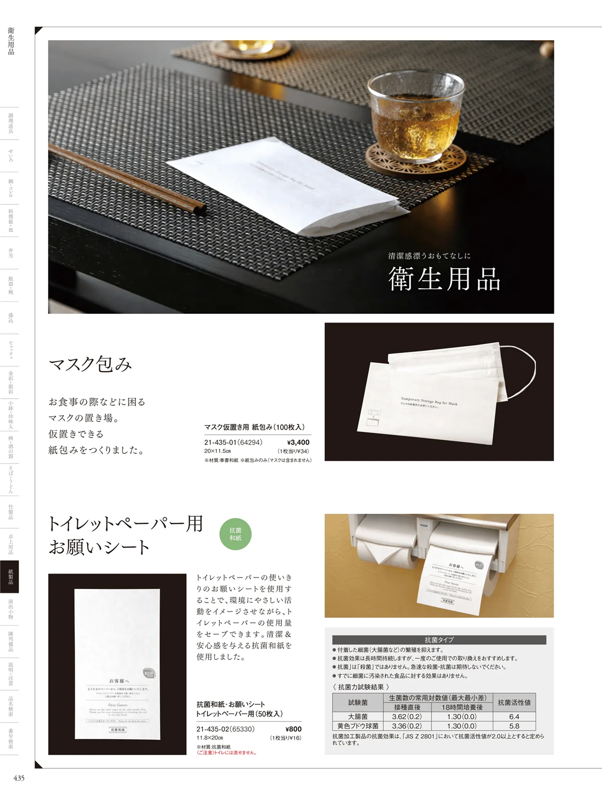 用美vol.21・ページ番号435・衛生用品