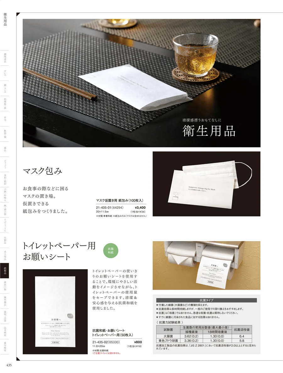 衛生用品 ページ435